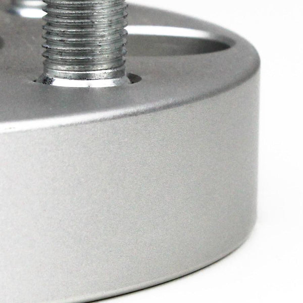 Street Dirt Track-Fits 2009-2014 NISSAN 370Z 2WD/4WD - 5x114.3 66.1mm Hubcentric Wheel Spacers Kit - Set of 4 with lip - Silver-Wheelspacer-Street Dirt Track-