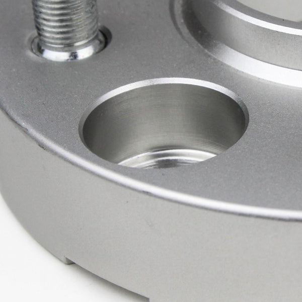 Street Dirt Track-Fits 2003-2014 INFINITI M45 2WD/4WD - 5x114.3 66.1mm Hubcentric Wheel Spacers Kit - Set of 4 with lip - Silver-Wheel Spacer-Street Dirt Track-