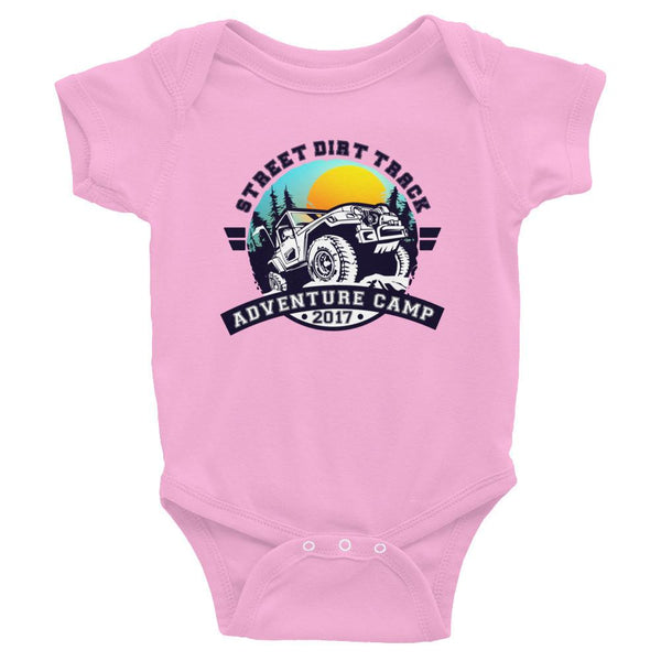 Street Dirt Track-SDT Infant Bodysuit Onesie - Adventure Camp 2017-Shirt-SDT Liftstyle-Pink-6M-SDT-BBYS-0007