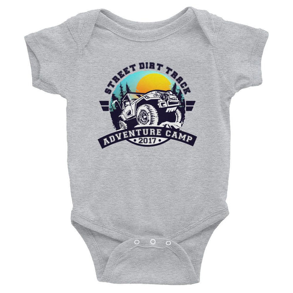 Street Dirt Track-SDT Infant Bodysuit Onesie - Adventure Camp 2017-Shirt-SDT Liftstyle-Heather-6M-SDT-BBYS-0004