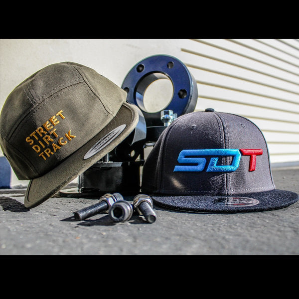 Street Dirt Track-SDT Puff Embroidered Logo on Wool Blended Snapback-Hat-SDT Apparel-