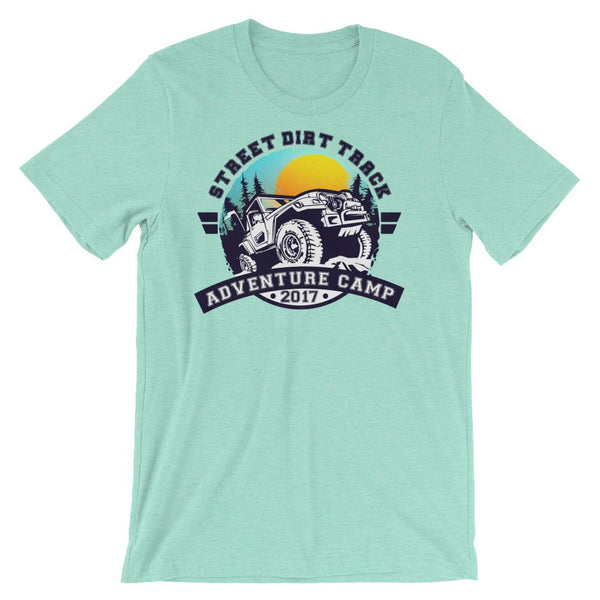 Street Dirt Track-SDT Unisex short sleeve T-Shirt - Adventure Camp 2017-Shirt-SDT Liftstyle-Heather Mint-S-SDT-SHIRT-0032