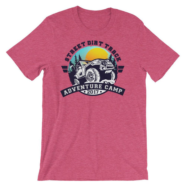 Street Dirt Track-SDT Unisex short sleeve T-Shirt - Adventure Camp 2017-Shirt-SDT Liftstyle-Heather Raspberry-S-SDT-SHIRT-0037