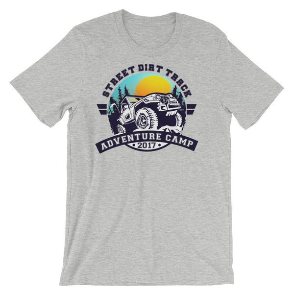 Street Dirt Track-SDT Unisex short sleeve T-Shirt - Adventure Camp 2017-Shirt-SDT Liftstyle-Athletic Heather-S-SDT-SHIRT-0027
