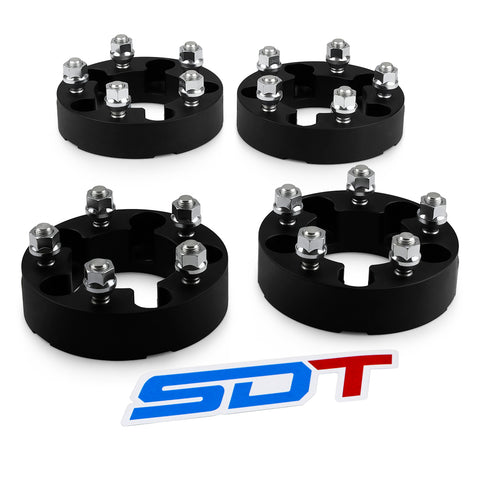2005-2022 FORD F-350 SUPER DUTY 2WD/4WD (SINGLE REAR WHEEL) - 8x170 125mm Lugcentric Wheel Spacers Kit - Set of 4 with no lip - Silver