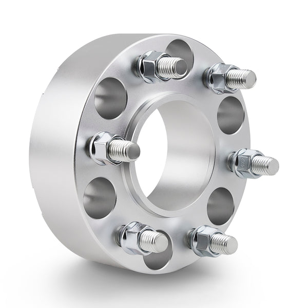 Street Dirt Track-2006-2014 LINCOLN MARK LT 2WD/4WD - 6x135 Wheel Spacers Kit - Set of 4 - Silver-Wheelspacer-Street Dirt Track-