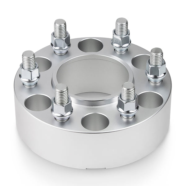 Street Dirt Track-2003-2014 FORD EXPEDITION 2WD/4WD - 6x135 Wheel Spacers Kit - Set of 4 - Silver-Wheelspacer-Street Dirt Track-