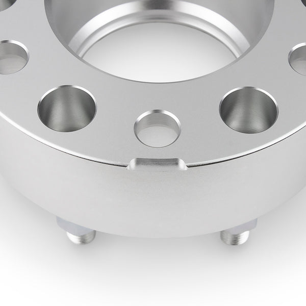 Street Dirt Track-2003-2014 FORD EXPEDITION 2WD/4WD - 6x135 Wheel Spacers Kit - Set of 4 - Silver-Wheelspacer-Street Dirt Track-
