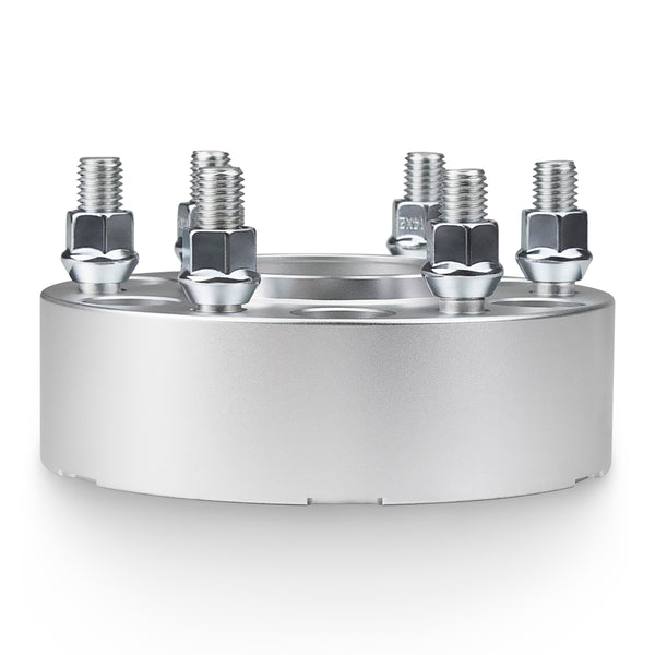 Street Dirt Track-2003-2014 FORD EXPEDITION 2WD/4WD - 6x135 Wheel Spacers Kit - Set of 4 - Silver-Wheelspacer-Street Dirt Track-