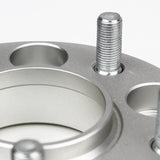 Street Dirt Track-1997-2006 JEEP Wrangler TJ 2WD/4WD - 5x114.3 to 5x127 Hubcentric Wheel Spacers Adapter Kit - Set of 4 with lip - Silver-Wheelspacer-Street Dirt Track-