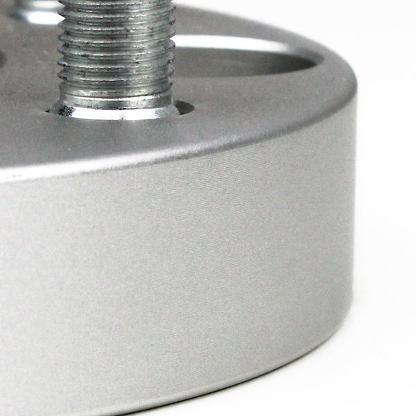 Street Dirt Track-1980-1983 JEEP CHEROKEE SJ 2WD/4WD - 5x114.3 to 5x127 Hubcentric Wheel Spacers Adapter Kit - Set of 4 with lip - Silver-Wheel Spacer-Street Dirt Track-