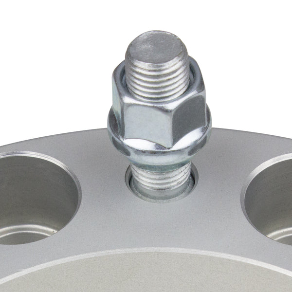 Street Dirt Track-2002-2006 CHEVROLET AVALANCHE 2500 2WD/4WD - 8x165.1 Wheel Spacers Kit - Set of 4 - Silver-Wheel Spacer-Street Dirt Track-