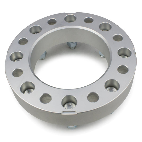 Street Dirt Track-2000-2006 CHEVROLET SILVERADO 1500HD 2WD/4WD - 8x165.1 Wheel Spacers Kit - Set of 4 - Silver-Wheel Spacer-Street Dirt Track-