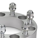 Street Dirt Track-Fits 2003-2017 Nissan Titan 2WD/4WD - 6x139.7 108mm Lug Centric Wheel Spacers Kit - Set of 4 with no lip - Silver-Wheel Spacer-Street Dirt Track-