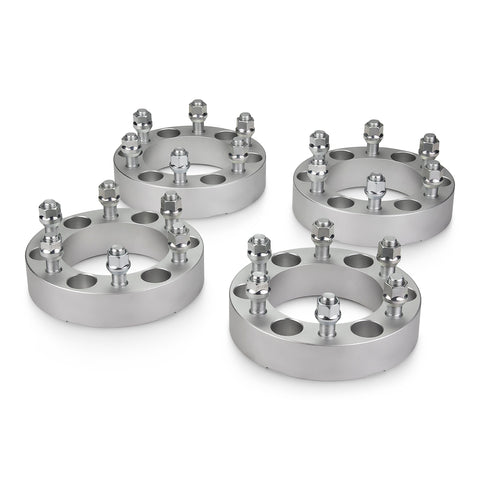 Fits 2004-2010 Infiniti QX56 2WD/4WD - 6x139.7 108mm Lug Centric Wheel Spacers Kit - Set of 4 with no lip - Silver
