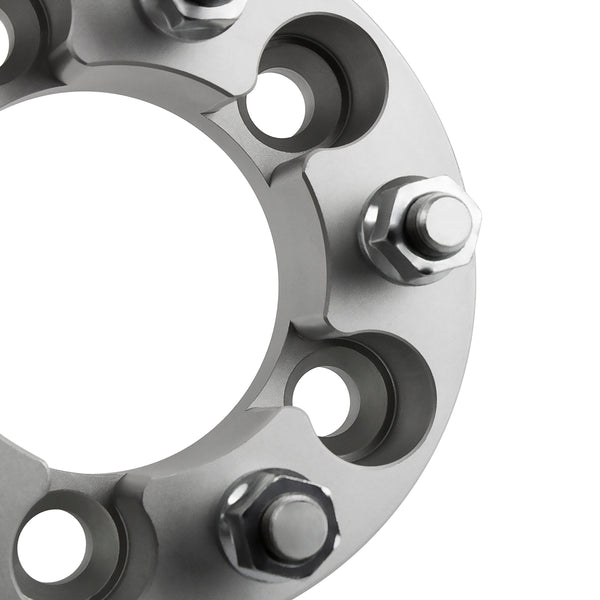 Street Dirt Track-1986-1992 JEEP COMANCHE 2WD/4WD - 5x114.3 Wheel Spacers Kit - Set of 4 - Silver-Wheel Spacer-Street Dirt Track-