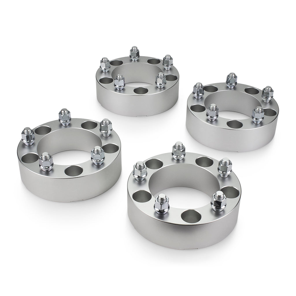 1994-2001 Dodge Ram 1500 2WD/4WD 5x139.7 108mm Wheel Spacer Kit - Set of 4 with no lip - Silver