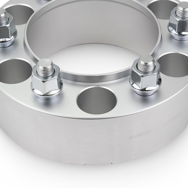 Street Dirt Track-1992-1999 GMC YUKON 4WD - 6x139.7 Hubcentric Wheel Spacer Kit - Set of 4 with lip - Silver-Wheelspacer-Street Dirt Track-