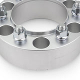 Street Dirt Track-2000-2021 CHEVROLET SUBURBAN 1500 2WD/4WD - 6x139.7 Hubcentric Wheel Spacer Kit - Set of 4 with lip - Silver-Wheel Spacer-Street Dirt Track-