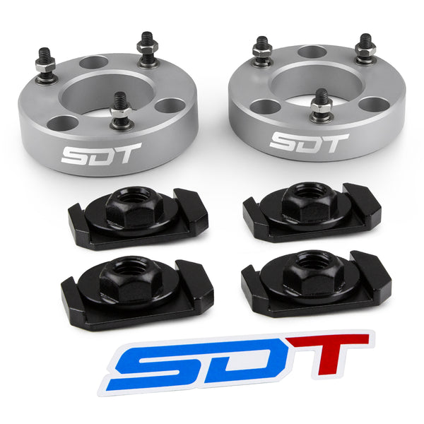 Street Dirt Track-2009-2020 Ford F150 Front Lift Leveling Kit 2WD 4WD Silver with Camber Caster Bolt Alignment Kit-Lift Kit-Street Dirt Track-2"-SDT-LLK-1334