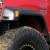 Street Dirt Track-1987-1995 Jeep Wrangler YJ 6" ABS Style Fender Flare - Front/Rear Kit-fenderflare-Smittybilt-Matte Black-S/B17191
