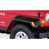 Street Dirt Track-1997-2006 Jeep Wrangler TJ Pocket Style Fender Flare - Front/Rear Kit-fenderflare-Bushwacker-Matte Black-B/W10908-07