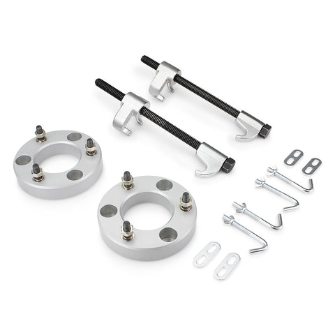 2004-2023 Nissan Titan Front Lift Kit Silver Spacer + Removal Tool