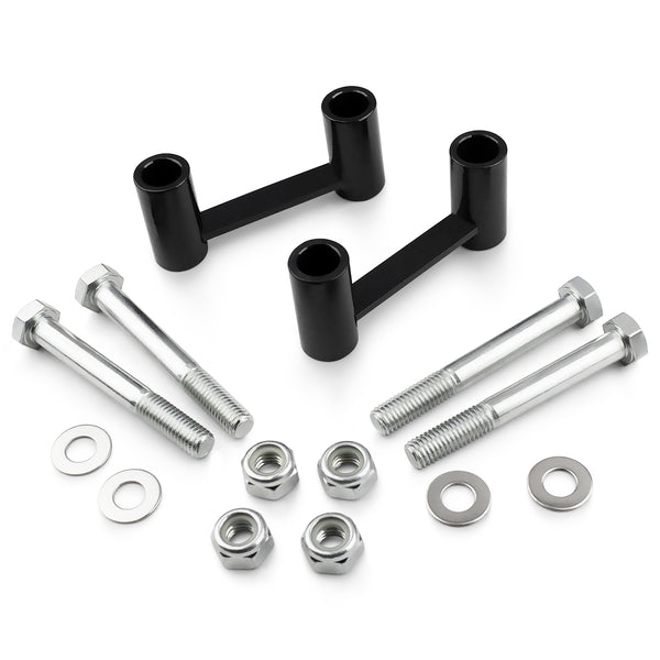 Street Dirt Track-Rear Shock Extenders Steel Kit 2004-2012 GMC Canyon 4x4 4x2-Shock Extender-Street Dirt Track-Black-SDT-ACC-0113