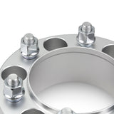 Street Dirt Track-2005-2015 Nissan Xterra 2WD/4WD - 6x114.3 66.1mm Wheel Spacer Kit - Set of 4 with lip - Silver-Wheelspacer-Street Dirt Track-