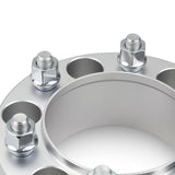 Street Dirt Track-2000-2021 CHEVROLET SUBURBAN 1500 2WD/4WD - 6x139.7 Hubcentric Wheel Spacer Kit - Set of 4 with lip - Silver-Wheel Spacer-Street Dirt Track-