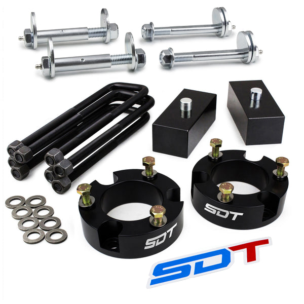 Street Dirt Track-2005-2015 Toyota Tacoma Full Leveling Lift Kit 2WD 4WD with Camber Caster Bolt Alignment Kit-Lift Kit-Street Dirt Track-3" Front + 1" Rear-SDT-LLK-1262