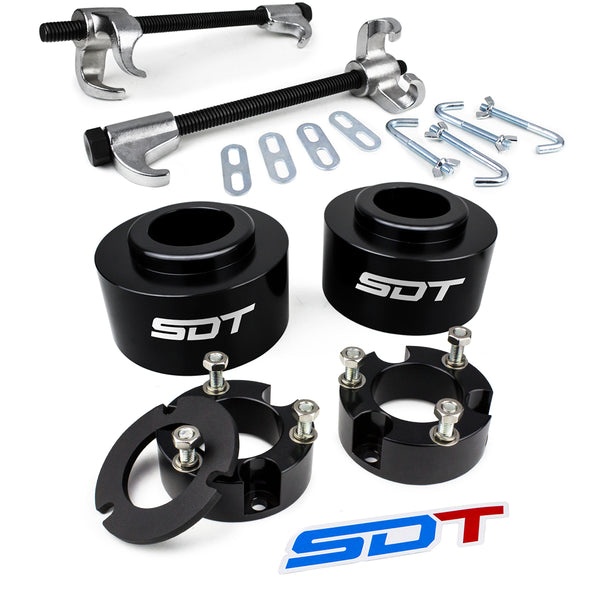 Street Dirt Track-2003-2009 Toyota 4Runner Full Lift Leveling Kit with Coil Spring Compressor Tool and Lean Spacer-Lift Kit-Street Dirt Track-3" Front + 2" Rear-SDT-LLK-0681