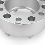Street Dirt Track-2002-2006 CHEVROLET AVALANCHE 1500 2WD/4WD - 6x139.7 Hubcentric Wheel Spacer Kit - Set of 4 with lip - Silver-Wheel Spacer-Street Dirt Track-
