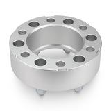 Street Dirt Track-1988-2000 CHEVROLET C2500 2WD (6-LUG ONLY) - 6x139.7 Hubcentric Wheel Spacer Kit - Set of 4 with lip - Silver-Wheel Spacer-Street Dirt Track-