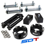 Street Dirt Track-2007-2020 Toyota Tundra Full Leveling Lift Kit 2WD 4WD with Camber Caster Bolt Alignment Kit-Lift Kit-Street Dirt Track-3" Front + 2" Rear-SDT-LLK-1346