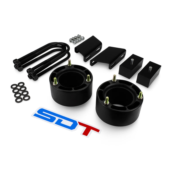 Street Dirt Track-2003-2012 Dodge Ram 3500 with 4" Dana 80 Rear Axle NON-OVERLOAD 4WD Full Lift Leveling Kit + Sway Bar Drop-Lift Kit-Street Dirt Track-3" Front + 2" Rear-SDT-LLK-0697