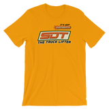 Street Dirt Track-SDT Short-Sleeve Unisex T-Shirt - Electrolyfts-Shirt-SDT Liftstyle-Gold-S-SDT-SHIRT-0006