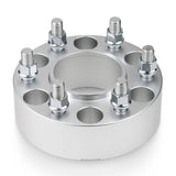 Street Dirt Track-2004-2014 FORD F-150 2WD/4WD - 6x135 Wheel Spacers Kit - Set of 4 - Silver-Wheelspacer-Street Dirt Track-