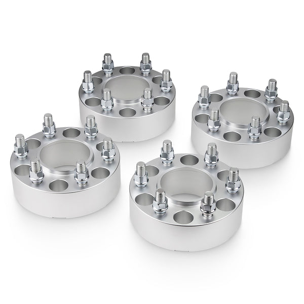 Street Dirt Track-2003-2016 LINCOLN NAVIGATOR 2WD/4WD - 6x135 Wheel Spacers Kit - Set of 4 - Silver-Wheelspacer-Street Dirt Track-1.5"-SDT-WS-0070