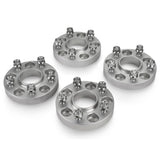 Street Dirt Track-2007-2018 JEEP WRANGLER JK 2WD/4WD - 5x127 Wheel Spacer Kit - Set of 4 with lip - Silver-Wheelspacer-Street Dirt Track-1.25