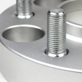 Street Dirt Track-2002-2007 JEEP Liberty KJ 2WD/4WD - 5x114.3 to 5x127 Hubcentric Wheel Spacers Adapter Kit - Set of 4 with lip - Silver-Wheel Spacer-Street Dirt Track-