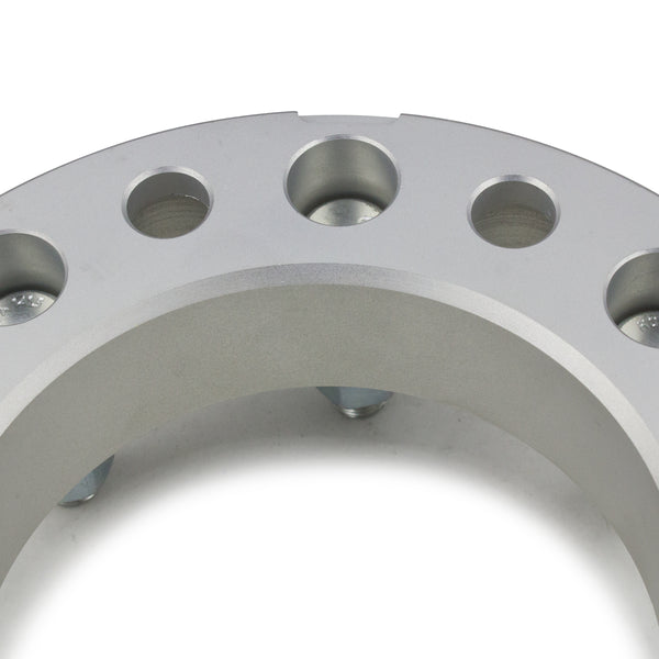 Street Dirt Track-2000-2010 CHEVROLET SILVERADO 3500HD 2WD/4WD - 8x165.1 Wheel Spacers Kit - Set of 4 - Silver-Wheel Spacer-Street Dirt Track-