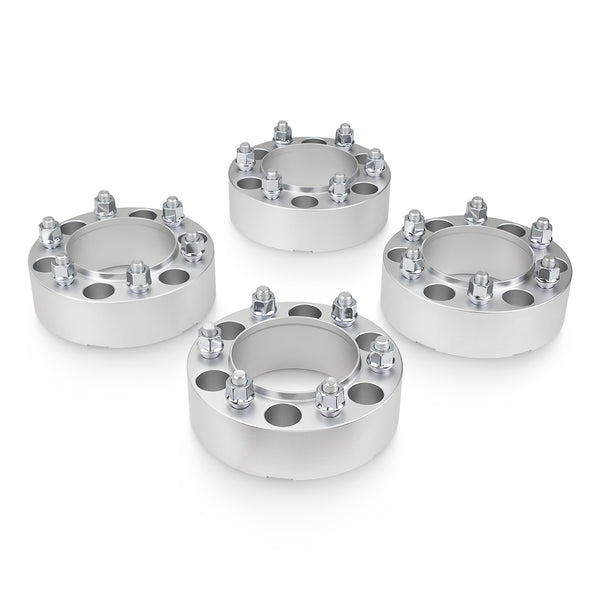 Street Dirt Track-1995-1999 CHEVROLET TAHOE 4WD - 6x139.7 Hubcentric Wheel Spacer Kit - Set of 4 with lip - Silver-Wheelspacer-Street Dirt Track-1.5"-SDT-WS-0265