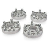 Street Dirt Track-2007-2018 JEEP WRANGLER JK 2WD/4WD - 5x127 Wheel Spacer Kit - Set of 4 with lip-Wheelspacer-Street Dirt Track-1.25"-Silver-4-SDT-WS-0718