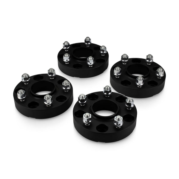 Street Dirt Track-2006-2010 JEEP COMMANDER 2WD/4WD - 5x127 Wheel Spacer Kit - Set of 4 with lip-Wheelspacer-Street Dirt Track-1.25"-Black-4-SDT-WS-0450