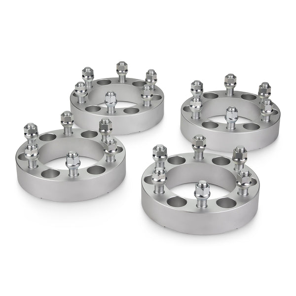 Street Dirt Track-Fits 2004-2010 Infiniti QX56 2WD/4WD - 6x139.7 108mm Lug Centric Wheel Spacers Kit - Set of 4 with no lip - Silver-Wheelspacer-Street Dirt Track-1.5"-SDT-WS-0404