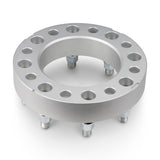 Street Dirt Track-2003-2005 Ford Excursion 8x170 124.9mm Wheel Spacer - Set of 2 and 4 - Silver-Wheel Spacer-Street Dirt Track-