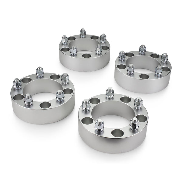 Street Dirt Track-1976-1996 Ford F-150 2WD/4WD - 5x139.7 108mm Wheel Spacer Kit - Set of 4 with no lip - Silver-Wheel Spacer-Street Dirt Track-2"-SDT-WS-0678