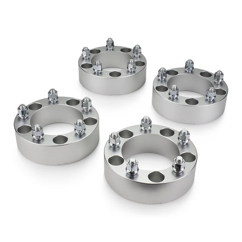 1966-1996 Ford Bronco 2WD/4WD - 5x139.7 108mm Wheel Spacer Kit - Set of 4 with no lip - Silver